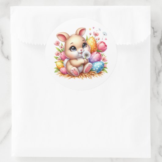 Easter Bunny Stickers ラウンドシール (バッグ)