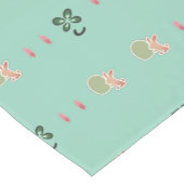 Easter Bunny Table Runner - Spring Greenテーブルランナー ショートテーブルランナー (コーナー)
