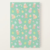 Easter Bunny Teddy Bear Mint ノートブック (裏面)