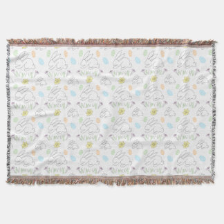 Easter Bunny Throw Blanket スローブランケット