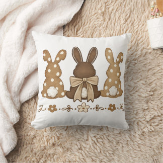 Easter Bunny Throw Pillow Design クッション