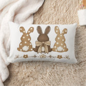 Easter Bunny Throw Pillow Design ランバークッション (ブランケット)