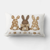 Easter Bunny Throw Pillow Design ランバークッション (正面)