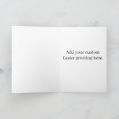 Easter Bunny UFO Selfie Starry Night Card カード (内部)