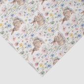 Easter Bunny Watercolor Floral Spring 薄葉紙 (詳細)