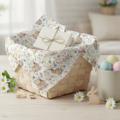 Easter Bunny Watercolor Floral Spring 薄葉紙