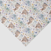 Easter Bunny Watercolor Floral Spring 薄葉紙 (詳細)