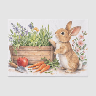Easter Bunny Watercolor Tissue Paper Design 薄葉紙