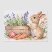 Easter Bunny Watercolor Tissue Paper Design 薄葉紙 (正面)