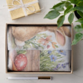 Easter Bunny Watercolor Tissue Paper Design 薄葉紙 (ギフト)