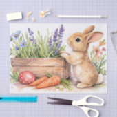 Easter Bunny Watercolor Tissue Paper Design 薄葉紙 (クラフト)