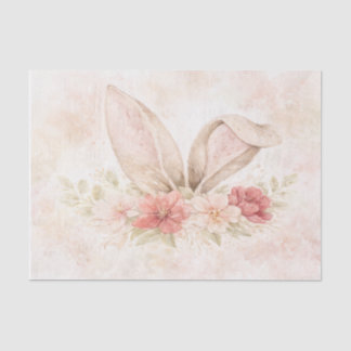 Easter Bunny Watercolor Tissue Paper Design 薄葉紙