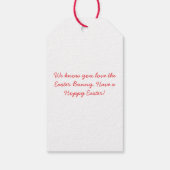 Easter Bunny with Eggs ギフトタグ (裏面)