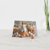 Easter bunny with his eggs. 招待状 (裏面)