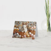 Easter bunny with his eggs. 招待状 (正面)