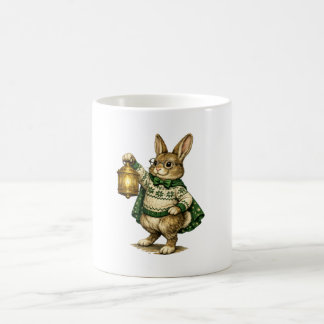 Easter Bunny with Lantern コーヒーマグカップ