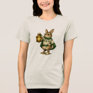 Easter Bunny with Lantern トライブレンドＴシャツ