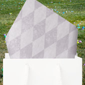 Easter Bunny with Lavender Fence Purple Harlequin 薄葉紙