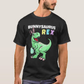 Easter Bunnysaurus Rex Cool Trex Easter Dinosaur B Tシャツ (正面)