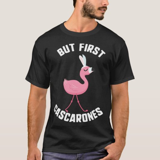 Easter But First Cascarones Flamingo Kids Spring B Tシャツ (正面)