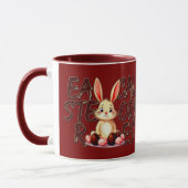 Easter Calories Stories – Funny Bunny - caneca マグカップ (左)