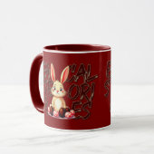 Easter Calories Stories – Funny Bunny - caneca マグカップ (正面左)