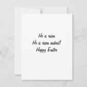 Easter Card Beautiful Cross Covered with Flowers サンキューカード (裏面)