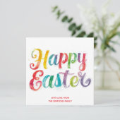 Easter CarD Colorful spring personalized Card シーズンカード (スタンド正面)