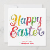 Easter CarD Colorful spring personalized Card シーズンカード (正面)