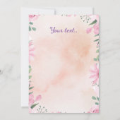 Easter celebration -green egg with photo 招待状 (裏面)