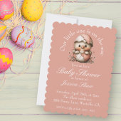 Easter Chick Baby Shower Invitation 招待状