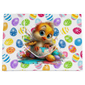 Easter Chick Egg Artist  ラージペーパーバッグ (正面)