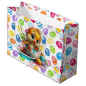 Easter Chick Egg Artist  ラージペーパーバッグ (正面アングル)