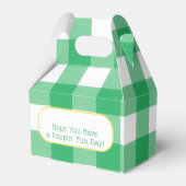 EASTER Chick Eggs and bold green check  フェイバーボックス (裏面サイド)