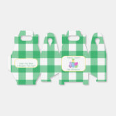 EASTER Chick Eggs and bold green check NAME フェイバーボックス (折り畳みなし)