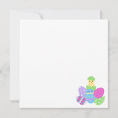 EASTER Chick Eggs and Bright Blue  ノートカード (裏面)