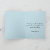 Easter Chick Papercraft Daisy Flowers Spring シーズンカード (内部)