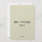 Easter Chick Spring Floral Watercolor Sage Green シーズンカード (裏面)