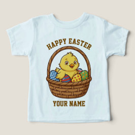 Easter Chick Toddler T-Shirt | Personalized Name