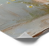 Easter Chicken Flower Pot Print, Rustic ポスター (角)