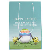 Easter Chicks' Egg-Cellent Easter ミディアムペーパーバッグ (裏面)