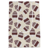 Easter Chocolate Egg Pattern ミディアムペーパーバッグ (裏面)