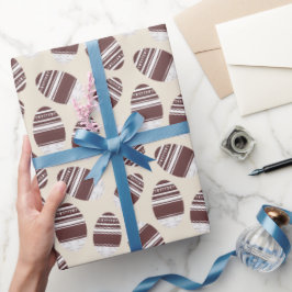 Easter Chocolate Egg Pattern ラッピングペーパー