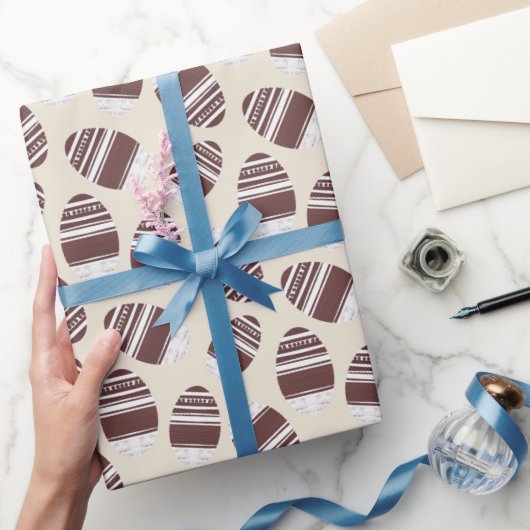 Easter Chocolate Egg Pattern ラッピングペーパー (ギフト)