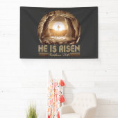 Easter Christian He is Risen Jesus  横断幕 (インサイチュ)