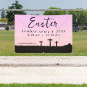 Easter Church Service Banner for Outdoor Use 横断幕 (インサイチュ)