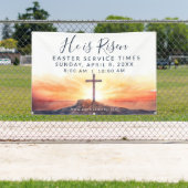 Easter Church Service Banner for Outdoor Use 横断幕 (インサイチュ)