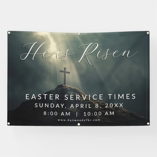 Easter Church Service Banner for Outdoor Use 横断幕 (横)