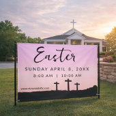 Easter Church Service Banner for Outdoor Use 横断幕
