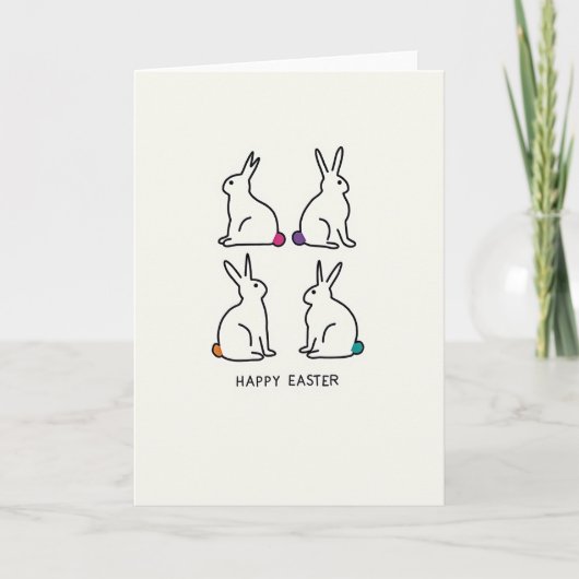 Easter Circle Tail Art Card カード (正面)